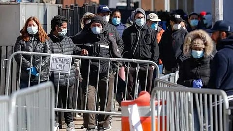 Corona cases rise in America.