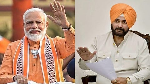 Narendra Modi and Navjot Singh Sidhu