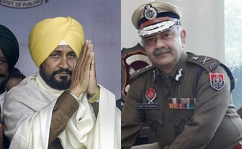Cm Charanjitsingh Channi- DGP Siddharth Chattopadhyay
