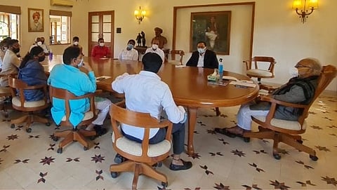 Chhagan Bhujbal with Nashik NCP Office bearers