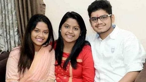 Rohit Patil with His Sisters