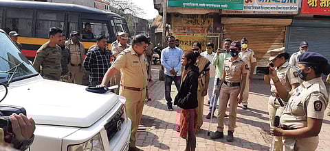 Police at Sakri election