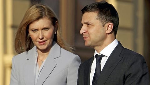 Olena Zelenska and Volodomyr Zelenskyy