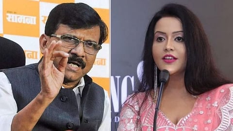 Sanjay Raut and Amruta Fadnavis
