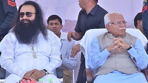 Gurmeet Ram Rahim and Manohar Lal Khattar