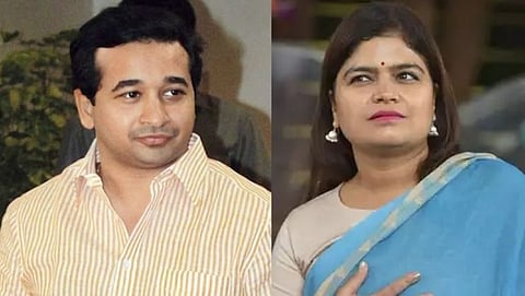 Nitesh Rane and Poonam Mahajan