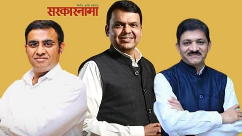 Parinay Fuke, Devendra Fadanvis and Charan Waghmare