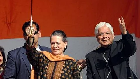 Sonia Gandhi with Ashwani Kumar