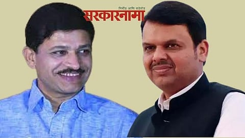 Charan Waghmare and Devendra Fadanvis