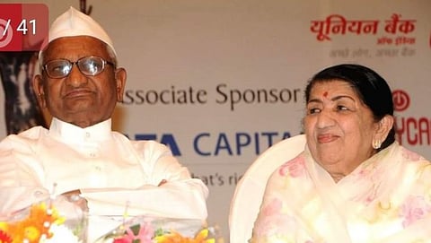 Anna Hazare, Lata Mangeshkar