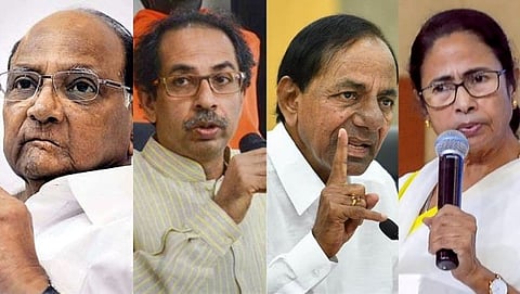 Sharad Pawar - Uddhav Thackeray-mamata banerjee
