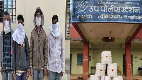 नक्षल समर्थक टोळीचा पर्दाफाश ; स्फोटक साहित्य जप्त