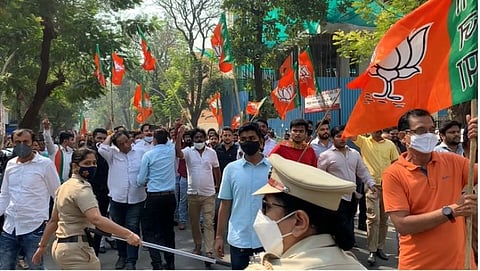 Congress BJP Protest