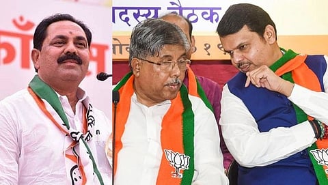 Anil Patil, Chandrakant Patil and Devendra Fadnavis