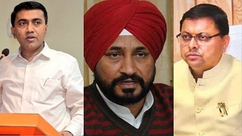 Pramod Sawant- CharanjitSingh Channi- PushkarSingh Dhami