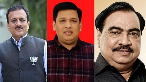 Girish Mahajan, Tejas More, Eknath Khadse