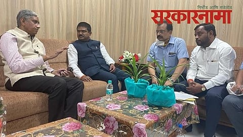 Railway officer with Mp Hemant Godse