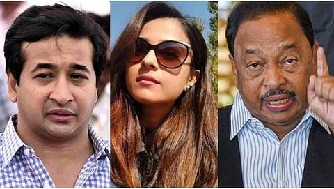 nitesh rane, disha saliyan,narayan rane