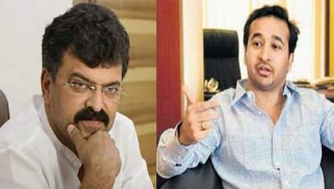 Jitendra Awhad, Nitesh Rane