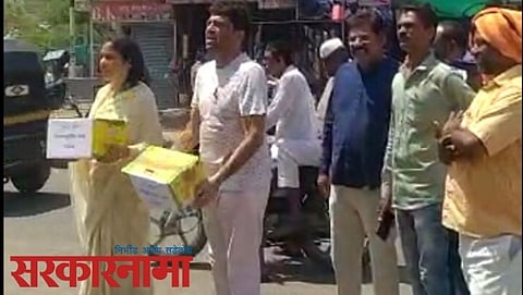 Ex. Mla Harshvardhan Jadhav Protest