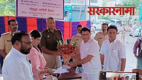 BJP, NCP leaders welcomig CP.