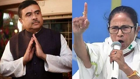 Suvendu Adhikari and Mamata Banerjee