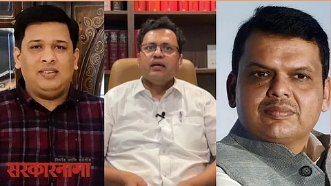 Tejas More, Pravin Chavan & Devendra Fadnavis