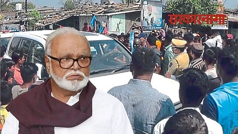 Chhagan Bhujbal & Public at Lasalgaon