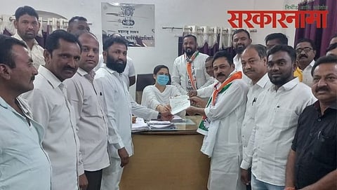 NCP Office bearors memorandam toTahsildar