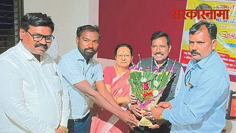 Arjun kokate falicitation at Yeola