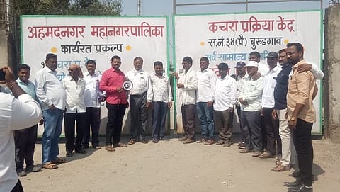 closed Ahmednagar Municipal Corporation's garbage depot