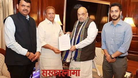 Madan Bhosale, Amit Shah, Devendra Fadanvis