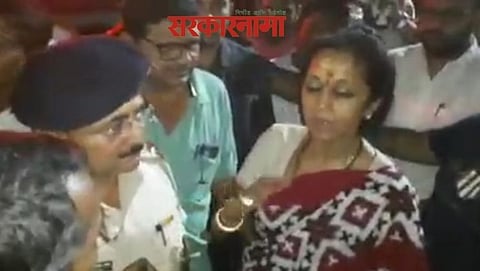 Supriya Sule in Pandharpur, Supriya Sule News, Pandharpur Latest News Updates