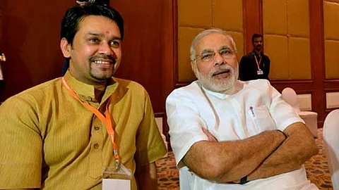 Anurag Thakur with Narendra Modi