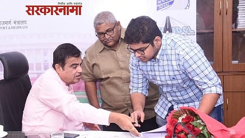 Nitin Gadkari & Rohit Patil