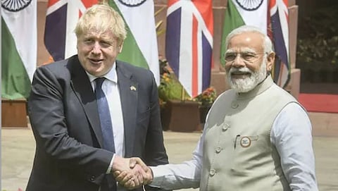 Boris Johnson, Narendra Modi