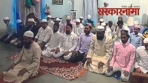 Muslim praying in Church