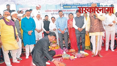 Chhagan Bhujbal, Hemant Godse at Nashik Sugar Factory