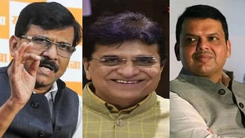 Sanjay Raut, Kirit Somaiya, Devendra Fadnavis