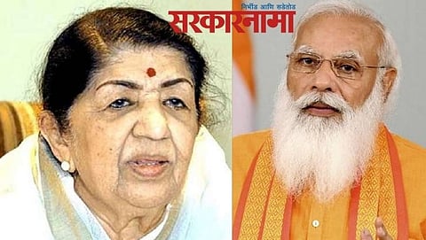 Lata Mangeshkar-Narendra Modi