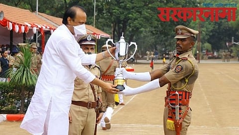 Ajit Pawar With Best cadet PSI