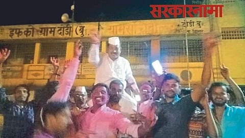 NCP candidates celebration with Balasaheb Wagh