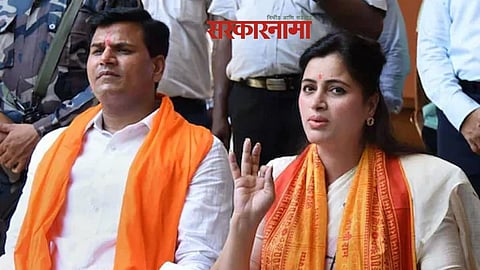 MLA Ravi Rana and MP Navneet Rana