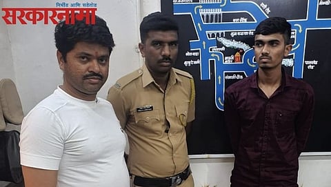 Nikhil Bhamre with Police