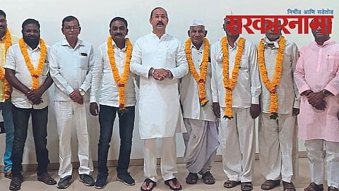 MLA Kunal Patil with elected candidates