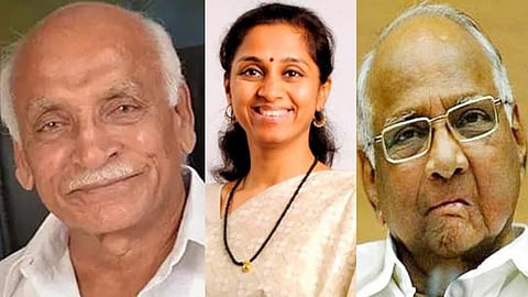 Dr. Padamsingh Patil, Supriya Sule, Sharad Pawar