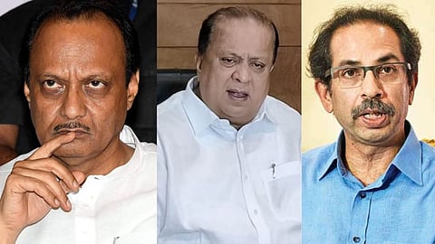 Ajit Pawar, Hasan Mushrif, Uddhav Thackeray