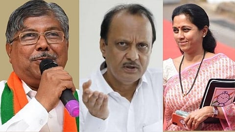 chandrakant patil-Ajit pawar-Supriya Sule