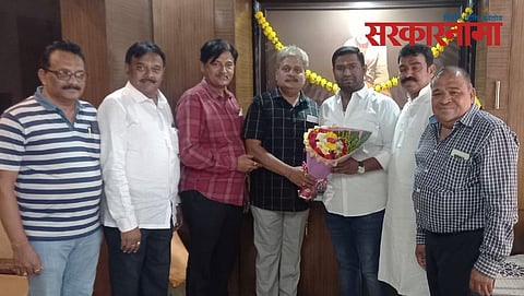 Shirdi sansthan trustee Sunil Shelke falicitate