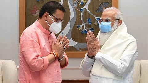 Pushkar Singh Dhami News, PM Narendra Modi News in Marathi, pushkar singh dhami win